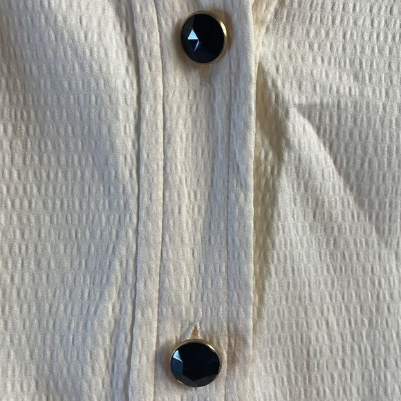 Charter Club Ladies Button-Down Shirt Long-Sleeve , Ivory, Size 16 - Picture 3 of 7